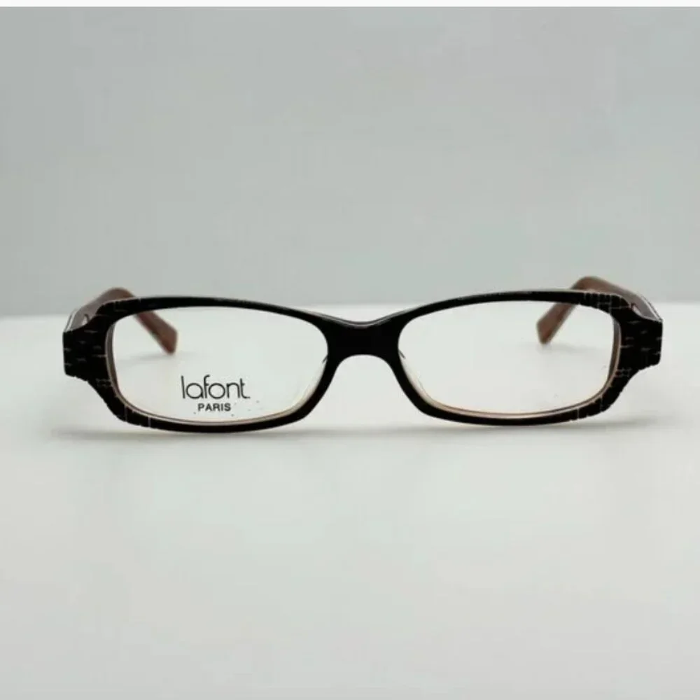Jean Lafont Paris Elegie 537 51-14 138 Brown Frame Eyeglasses - FRAMES ONLY
